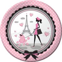 Contient : 1 x 8 Assiettes Paris Chic