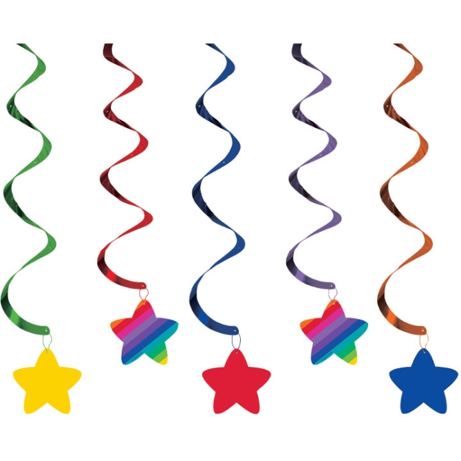 5 Dcorations  Suspendre Rainbow Stars 