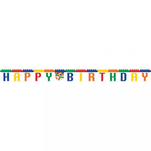 Guirlande lettres Happy Birthday Block Party 