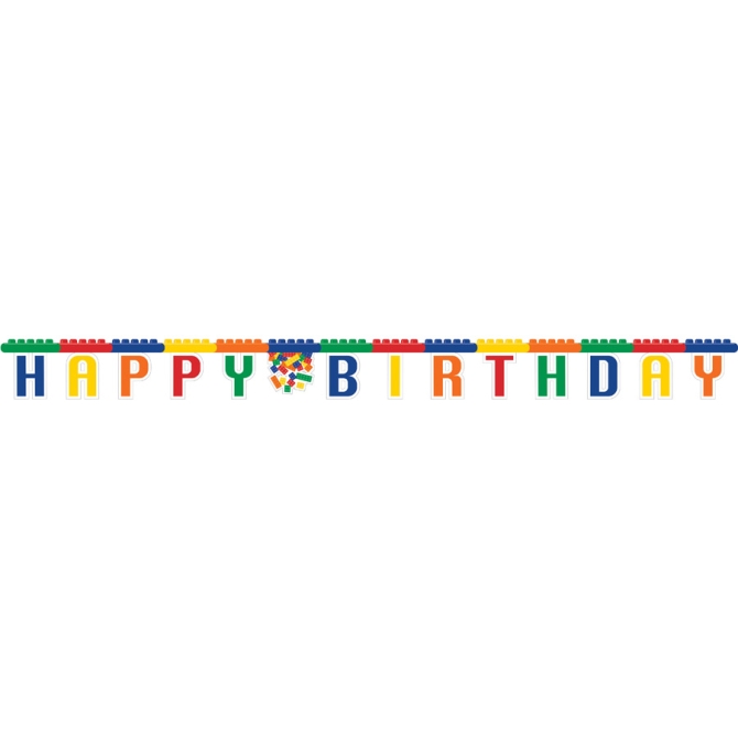 Guirlande lettres Happy Birthday Block Party 