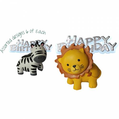 Figurine Animaux De La Jungle Avec Plaquette Pour L Anniversaire De Votre Enfant Annikids