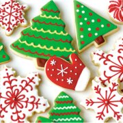 16 Petites Serviettes Biscuits de Noël