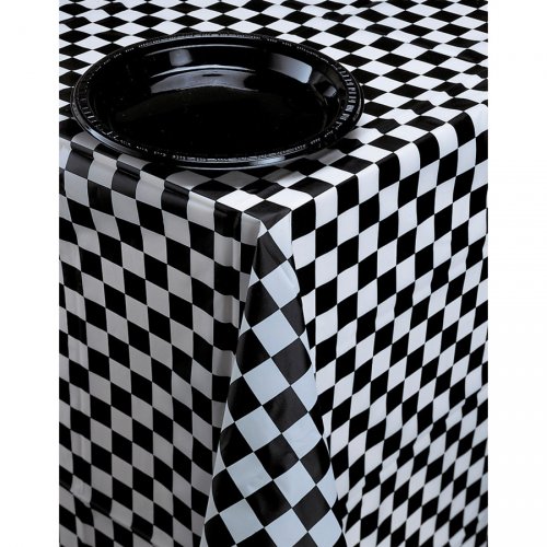 Nappe Damier Noir Et Blanc Racing Pour L Anniversaire De Votre Enfant Annikids