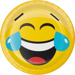 8 Petites Assiettes Emoji Smiley - 3 design. n1