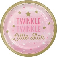 8 Assiettes Little Star Baby Girl