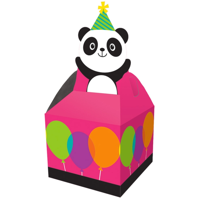 8 boites Cadeaux Joyeux Panda (11 cm) 