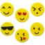 6 Dcors Emoticones Smiley (3 cm) - Sucre