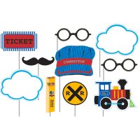 Kit 10 Photo Booth Petit Train