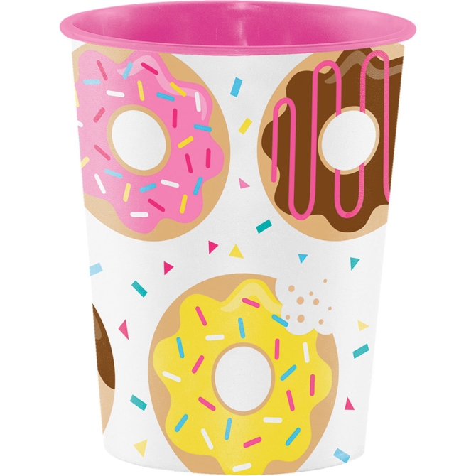 Grand Gobelet Donuts Party (47 cl) - Plastique 
