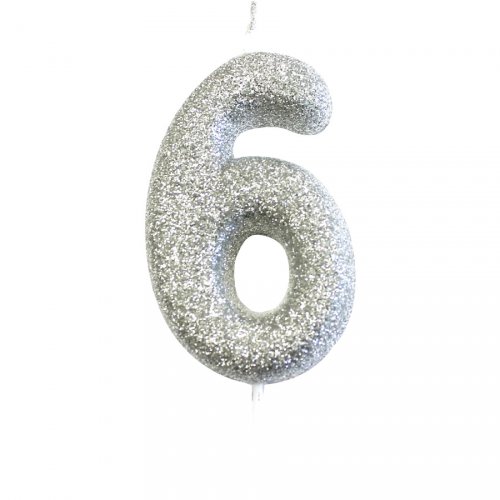 Bougie Argent Chiffre 6 Pour L Anniversaire De Votre Enfant Annikids