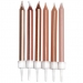 12 Bougies Mtalliques - 7.5 cm. n1