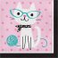 16 Serviettes Chat Chic