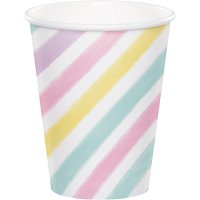 8 Gobelets Licorne Rainbow Pastel