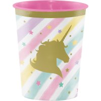 Grand Gobelet Licorne Rainbow Pastel (47 cl) - Plastique