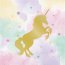 Contient : 1 x 16 Serviettes Licorne Rainbow Pastel