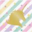 16 Petites Serviettes Licorne Rainbow Pastel