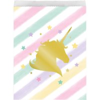 Contient : 1 x 10 Pochettes Cadeaux Licorne Rainbow Pastel