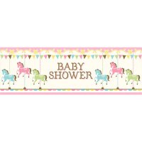 Bannière Baby Shower Manège (1,52 m)