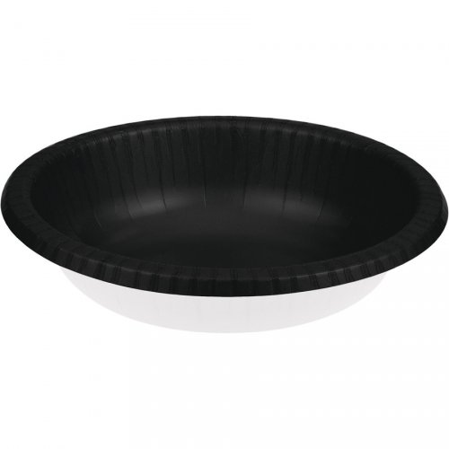 20 Assiettes Bols Noir Velvet (22 cm) 