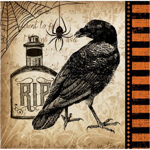 16 Petites Serviettes Halloween Vanit 