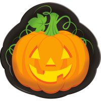 Plateau Halloween Citrouille (35 cm)