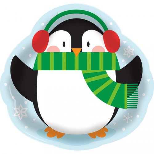 Grand Plateau Pingouin en Plastique (36 cm) 