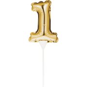Pic  Gteau Ballon Or chiffre 1
