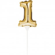 Pic  Gteau Ballon Or chiffre 1