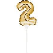 Pic  Gteau Ballon Or chiffre 2