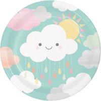 8 Assiettes Nuages Baby
