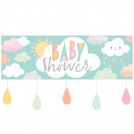 Bannière Nuages Baby Shower (1,52 m)