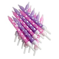 12 Bougies Licorne Rose/Violet