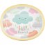 8 Maxi Assiettes Nuages Baby Shower