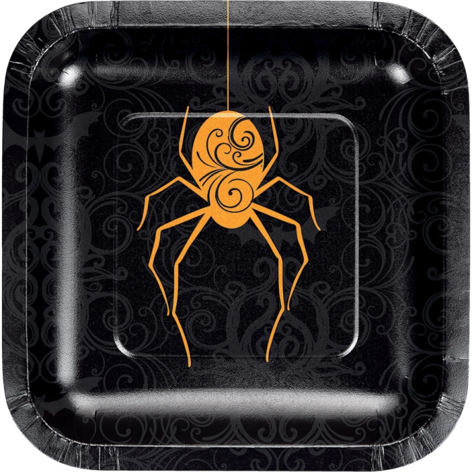 8 Petites Assiettes Wicked Spider 