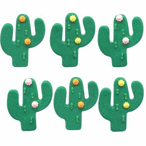 6 Décors Cactus - Sucre 