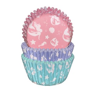 75 Caissettes  Cupcakes Sirne iridescente