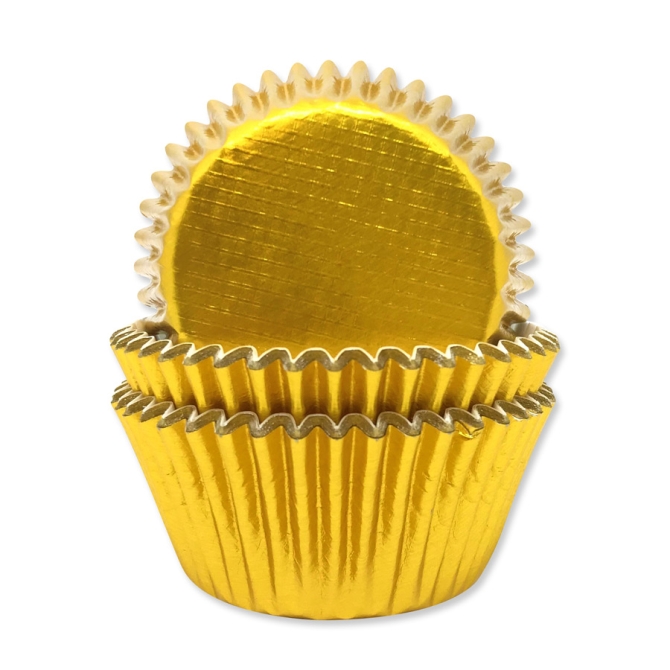 45 Caissettes  Cupcakes - Gold 