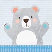 16 Serviettes Baby Ours