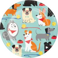 8 Petites Assiettes Dog Party