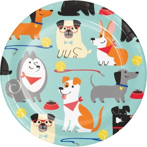 8 Petites Assiettes Dog Party