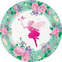 8 Assiettes Fe Florale
