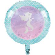 Ballon Gonflé à l'Hélium Sirène iridescente
