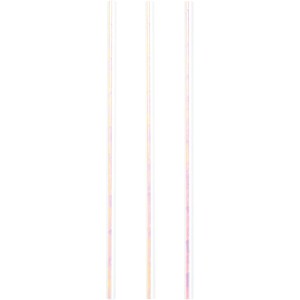 24 Pailles Papier Pastels Iridescents