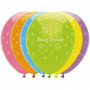 6 Ballons Baby Shower Rainbow