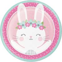 Contient : 1 x 8 Assiettes Lapin Joyeux