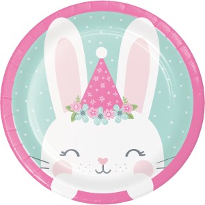 8 Petites Assiettes Lapin Joyeux