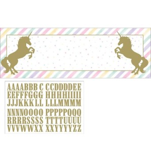 Bannière Personnalisable Unicorn Baby