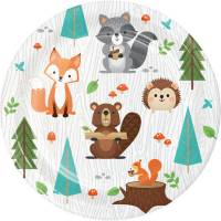 8 Petites Assiettes - Animaux des Bois