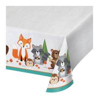 Contient : 1 x Nappe - Animaux des Bois