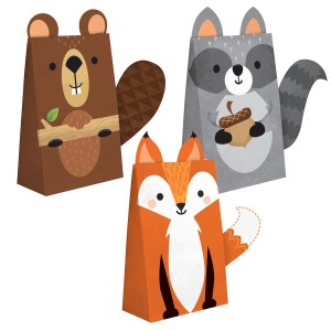 8 Sacs Cadeaux - Animaux des Bois